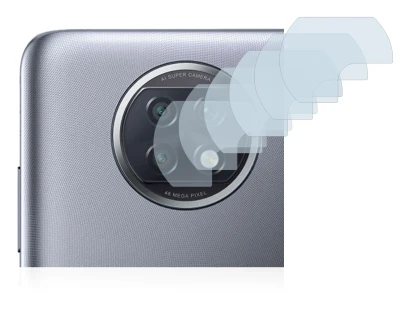 Abbildung des Geräts Xiaomi Redmi Note 9T 5G (NUR Kameraschutz) mit einer Vielzahl des Displayschutzes.