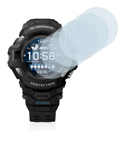 Abbildung des Geräts Casio G-Shock GSW-H1000 mit einer Vielzahl des Displayschutzes.