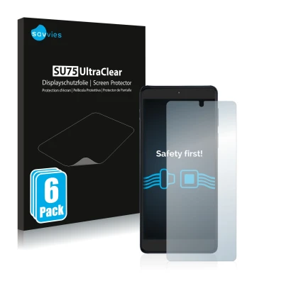 Vorderseite einer Produktverpackung mit dem Markenlogo Savvies. Daneben ist das Gerät Motorola Edge 20 Pro mit dem zugehörigen