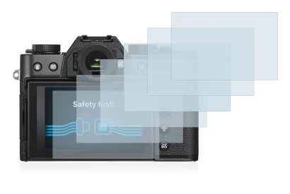 Abbildung des Geräts Fujifilm X-T30 ll mit einer Vielzahl des Displayschutzes.