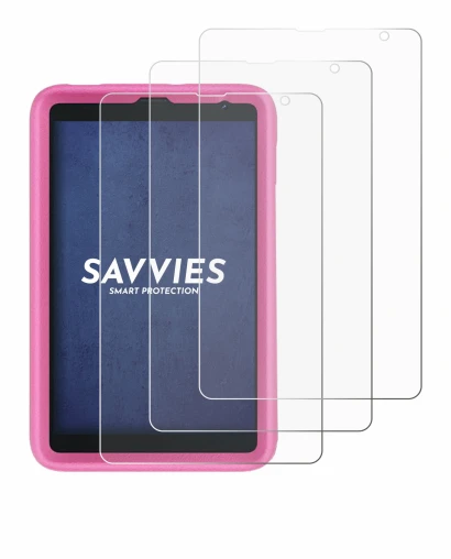Abbildung des Geräts Blackview Tab 6 Kids mit einer Vielzahl des Displayschutzes.