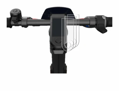 Abbildung des Geräts NIU KQi3 Pro mit einer Vielzahl des Displayschutzes.