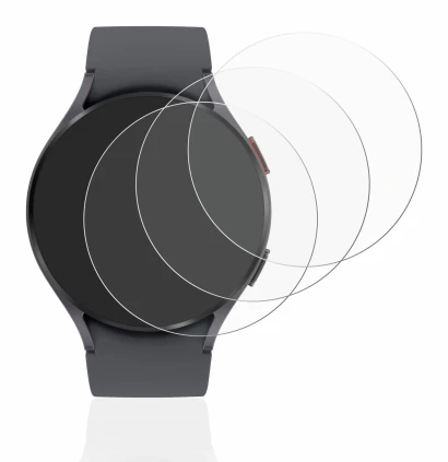 Abbildung des Geräts Samsung Galaxy Watch 5 (44mm) mit einer Vielzahl des Displayschutzes.