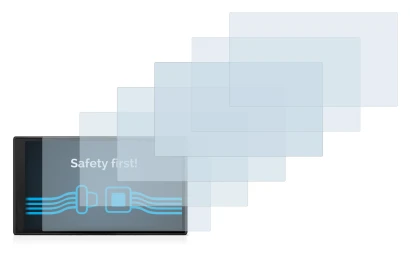 Abbildung des Geräts Garmin DriveSmart 66 mit einer Vielzahl des Displayschutzes.