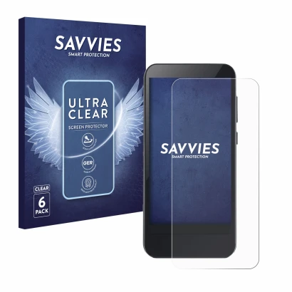 Vorderseite einer Produktverpackung mit dem Markenlogo Savvies. Daneben ist das Gerät Omnipod 5 mit dem zugehörigen Displaysch