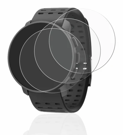 Abbildung des Geräts Suunto 9 Peak Pro mit einer Vielzahl des Displayschutzes.