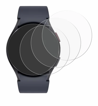 Abbildung des Geräts Samsung Galaxy Watch 6 (40 mm) mit einer Vielzahl des Displayschutzes.