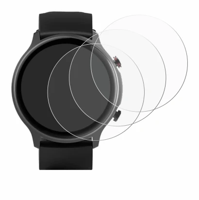 Abbildung des Geräts Hama Fit Watch 6910 mit einer Vielzahl des Displayschutzes.