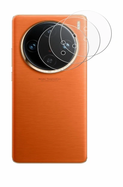 Abbildung des Geräts Vivo X100 Pro (NUR Kameraschutz) mit einer Vielzahl des Displayschutzes.