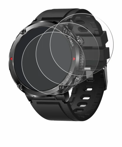 Abbildung des Geräts LIGE Smartwatch 1.6" mit einer Vielzahl des Displayschutzes.