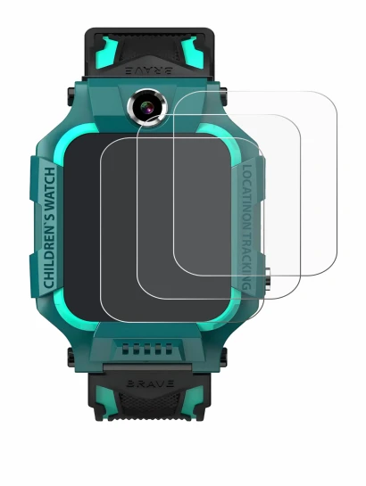Abbildung des Geräts Retoo Smartwatch 1.44" mit einer Vielzahl des Displayschutzes.
