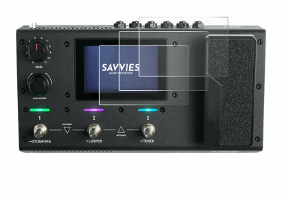 Abbildung des Geräts Headrush MX5 mit einer Vielzahl des Displayschutzes.