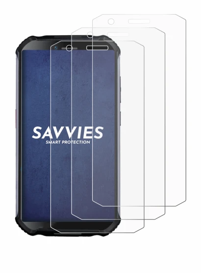 Abbildung des Geräts Doogee S41 Plus mit einer Vielzahl des Displayschutzes.