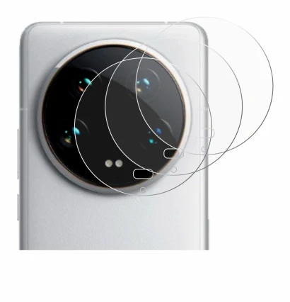 Abbildung des Geräts Xiaomi 14 Ultra (NUR Kameraschutz) mit einer Vielzahl des Displayschutzes.