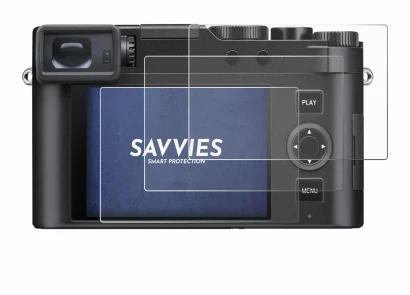 Abbildung des Geräts Leica D-Lux 8 mit einer Vielzahl des Displayschutzes.
