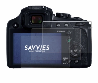 Abbildung des Geräts Panasonic Lumix DC-FZ82D mit einer Vielzahl des Displayschutzes.