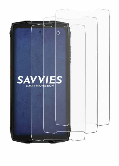 Abbildung des Geräts Blackview BV9300 Pro mit einer Vielzahl des Displayschutzes.