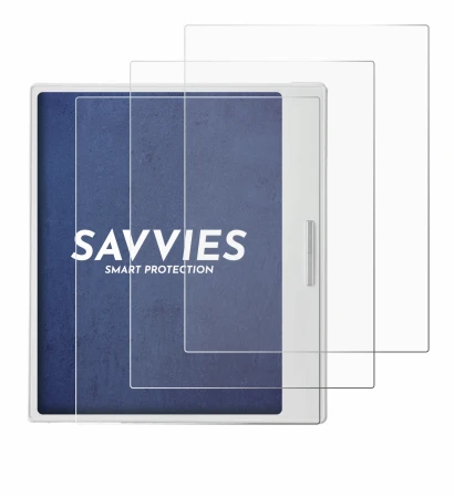 Abbildung des Geräts Boox Go Color 7 White Edition mit einer Vielzahl des Displayschutzes.