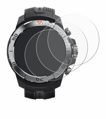 Abbildung des Geräts Xiaomi Mibro GS Explorer mit einer Vielzahl des Displayschutzes.