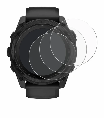 Abbildung des Geräts Garmin Tactix 8 Solar (51 mm) mit einer Vielzahl des Displayschutzes.