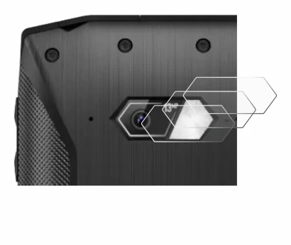 Abbildung des Geräts Crosscall Core-M5 (NUR Kameraschutz) mit einer Vielzahl des Displayschutzes.