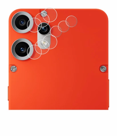 Abbildung des Geräts Nothing CMF Phone 2 Pro (NUR Kameraschutz) mit einer Vielzahl des Displayschutzes.