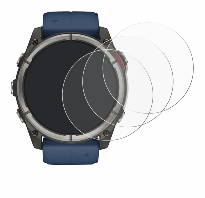 Abbildung des Geräts Garmin quatix 8 (51 mm) mit einer Vielzahl des Displayschutzes.