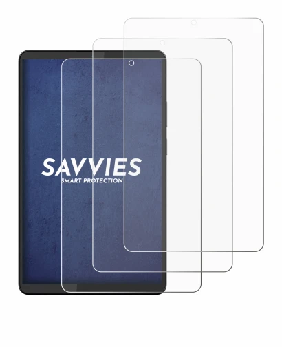 Abbildung des Geräts Lenovo Tab One 8.7" mit einer Vielzahl des Displayschutzes.