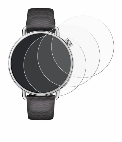 Abbildung des Geräts Xiaomi Watch S4 (41 mm) mit einer Vielzahl des Displayschutzes.