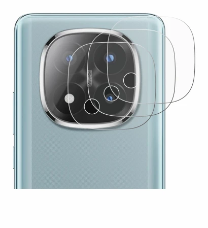 Abbildung des Geräts Xiaomi Redmi Note 14 Pro Plus 5G (NUR Kameraschutz) mit einer Vielzahl des Displayschutzes.