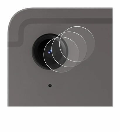 Abbildung des Geräts Samsung Galaxy Tab S9 FE (NUR Kameraschutz) mit einer Vielzahl des Displayschutzes.