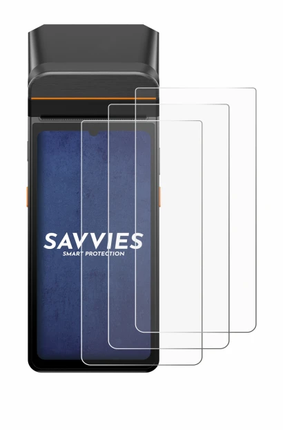 Abbildung des Geräts Sunmi V3 A13 mit einer Vielzahl des Displayschutzes.