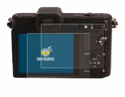 Abbildung des Geräts Nikon 1 V1 mit einer Vielzahl des Displayschutzes.