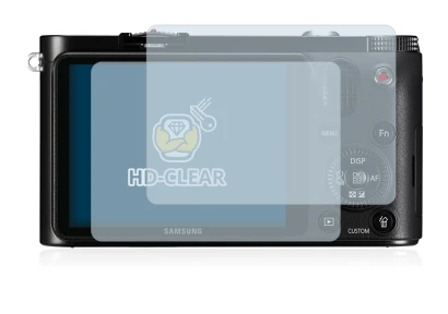 Abbildung des Geräts Samsung NX1000 mit einer Vielzahl des Displayschutzes.