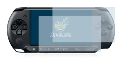 Abbildung des Geräts Sony PSP 2000 mit einer Vielzahl des Displayschutzes.
