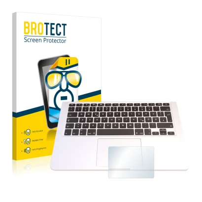 Vorderseite einer Produktverpackung mit dem Markenlogo BROTECT. Daneben ist das Gerät Apple MacBook Pro 13.3" 2015 (Touch Trac