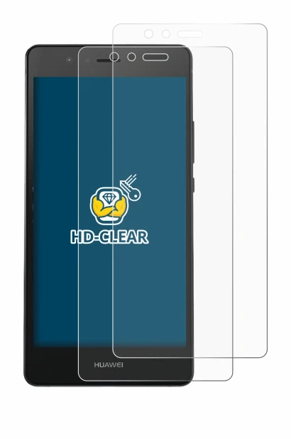 Abbildung des Geräts Huawei P9 mit einer Vielzahl des Displayschutzes.
