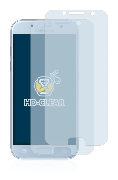 Abbildung des Geräts Samsung Galaxy A5 2017 mit einer Vielzahl des Displayschutzes.