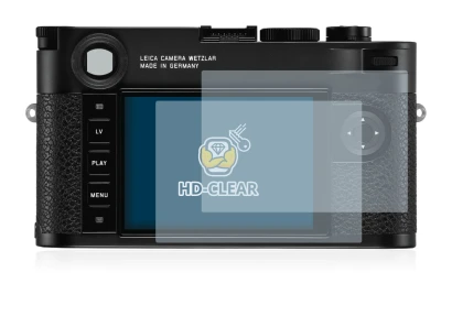 Abbildung des Geräts Leica M10 mit einer Vielzahl des Displayschutzes.