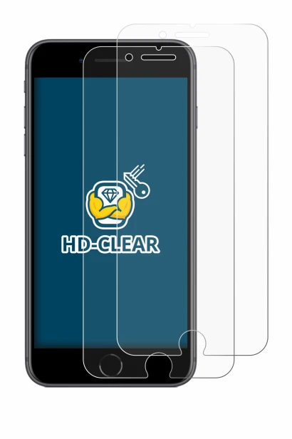 Abbildung des Geräts Apple iPhone 8 Plus mit einer Vielzahl des Displayschutzes.