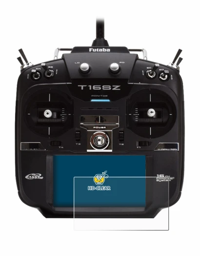 Abbildung des Geräts Robbe Futaba T16SZ mit einer Vielzahl des Displayschutzes.