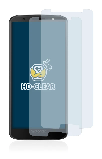 Abbildung des Geräts Motorola Moto G6 mit einer Vielzahl des Displayschutzes.