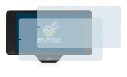 Abbildung des Geräts Coyote Nav+ 2017 mit einer Vielzahl des Displayschutzes.