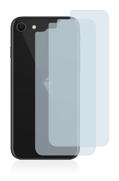 Abbildung des Geräts Apple iPhone SE 2 2020 (Rückseite) mit einer Vielzahl des Displayschutzes.