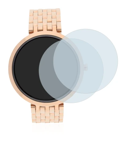 Abbildung des Geräts Xlyne X-Watch Siona XW Fit mit einer Vielzahl des Displayschutzes.