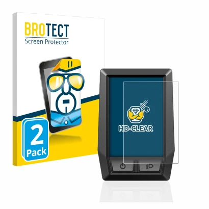 Vorderseite einer Produktverpackung mit dem Markenlogo BROTECT. Daneben ist das Gerät Bosch Kiox mit dem zugehörigen Displaysc