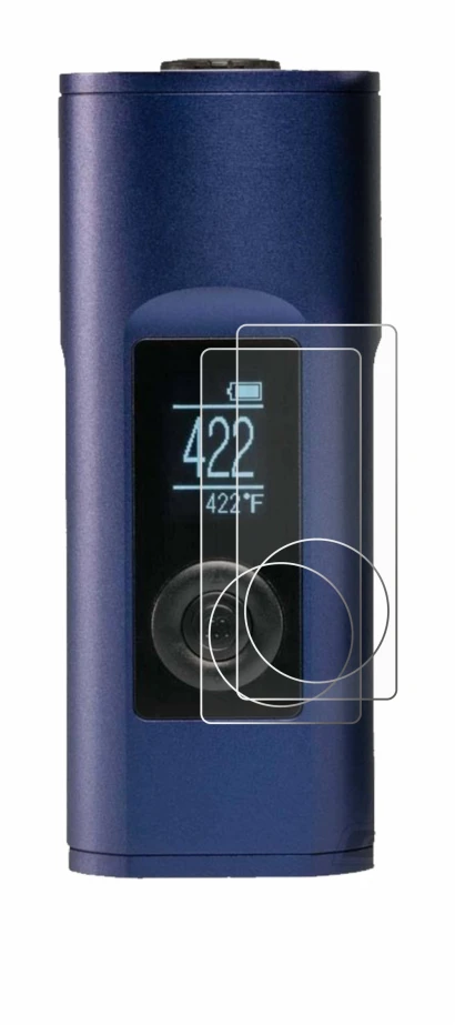 Abbildung des Geräts Arizer Solo 2 mit einer Vielzahl des Displayschutzes.
