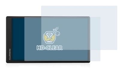 Abbildung des Geräts Garmin DriveSmart 55 mit einer Vielzahl des Displayschutzes.