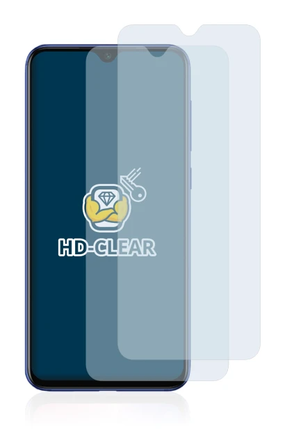 Abbildung des Geräts Xiaomi Mi 9 SE mit einer Vielzahl des Displayschutzes.