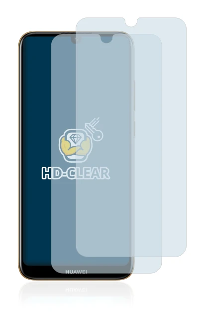 Abbildung des Geräts Huawei Y6 2019 mit einer Vielzahl des Displayschutzes.